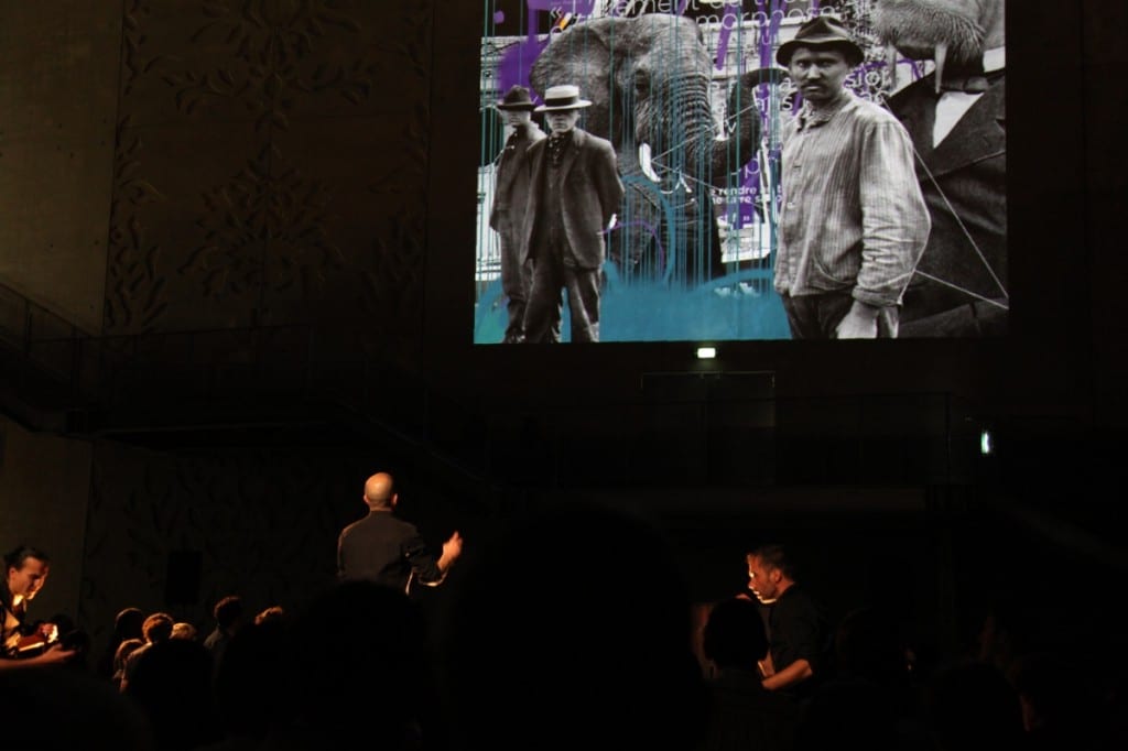 Fresque digitale pour l'inauguration du théâtre