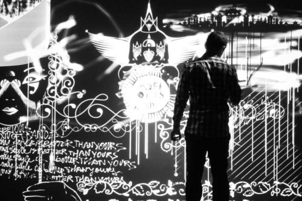 Animation digitale pour événement - graffiti numérique