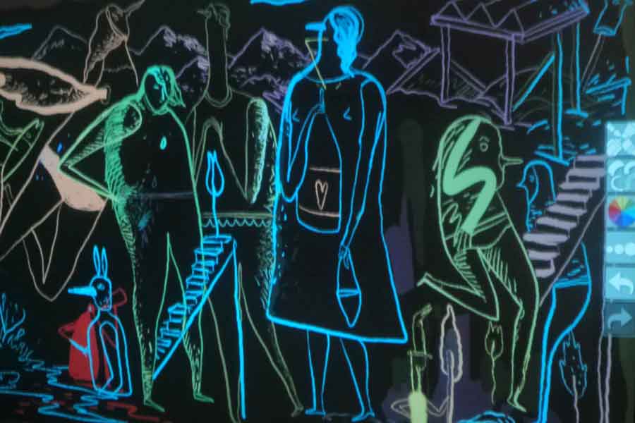 Graffiti numérique - animation digitale pour événement - Mioshe